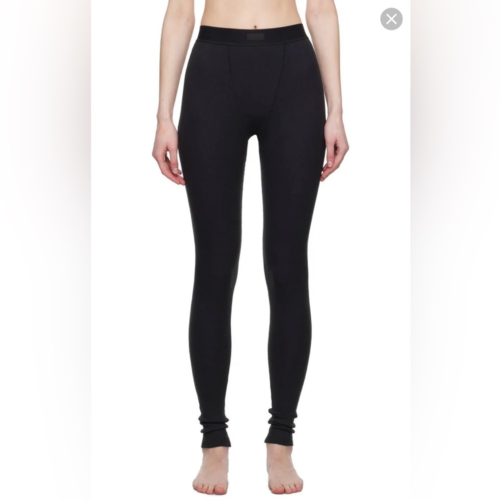 Skims Medium Cotton Ribbed Leggings